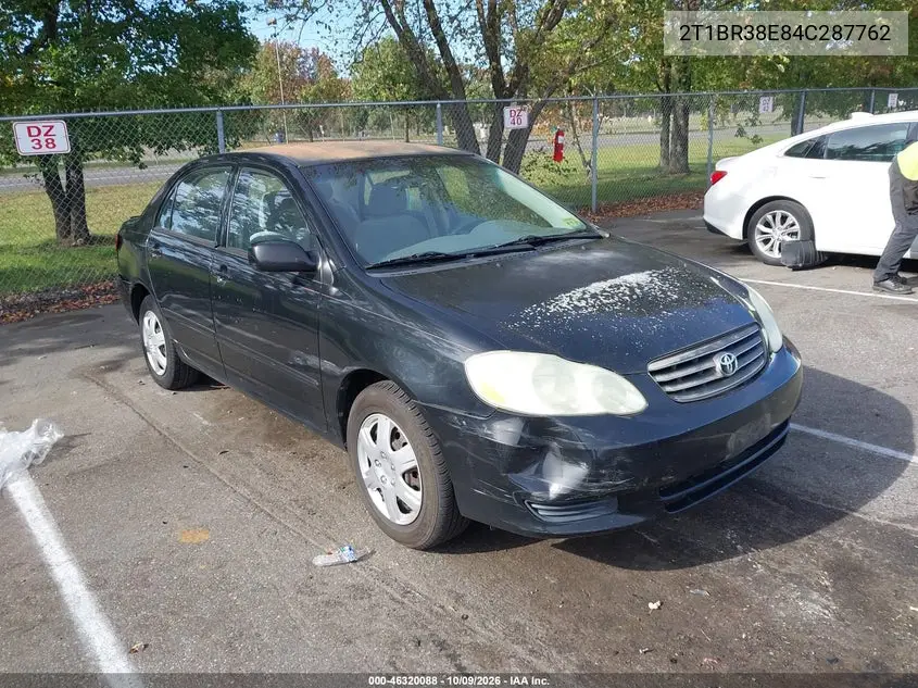 TOYOTA COROLLA 2004, VIN 2T1BR38E84C287762