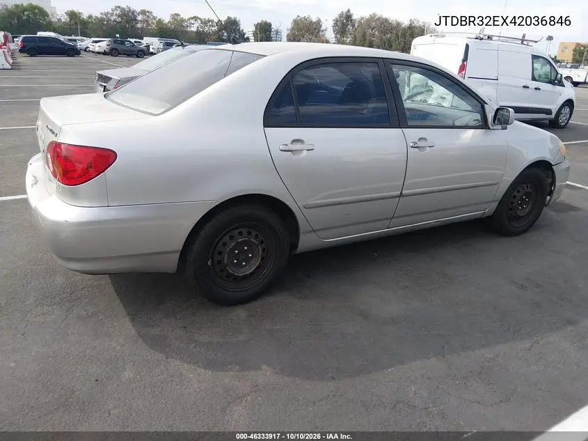 2004 TOYOTA COROLLA VIN JTDBR32EX42036846 — фото 4