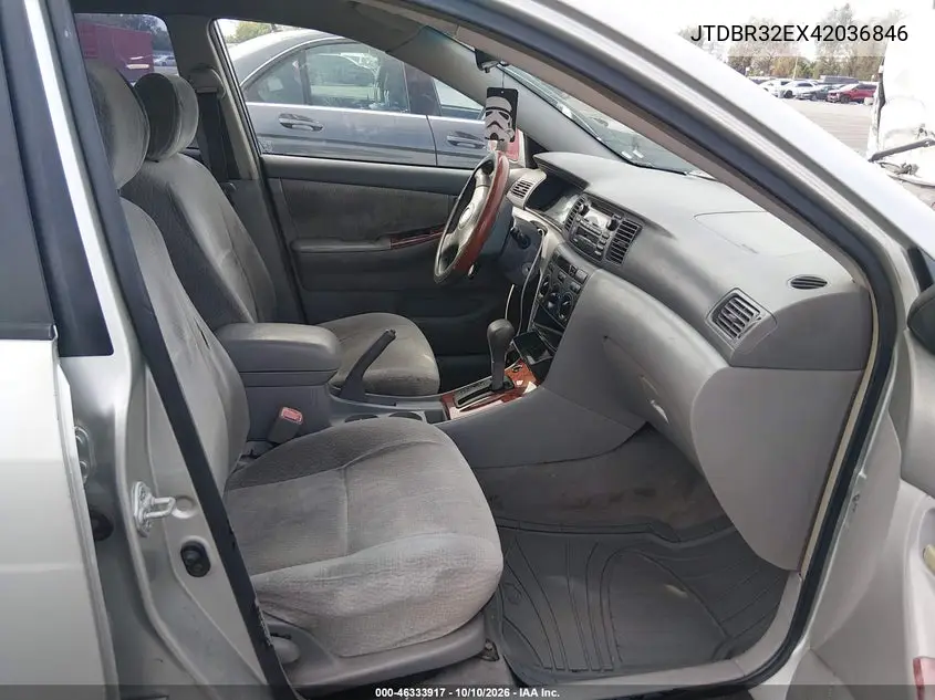 2004 TOYOTA COROLLA VIN JTDBR32EX42036846 — фото 5