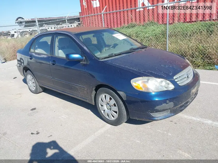 TOYOTA COROLLA 2004, VIN 1NXBR32E84Z341598