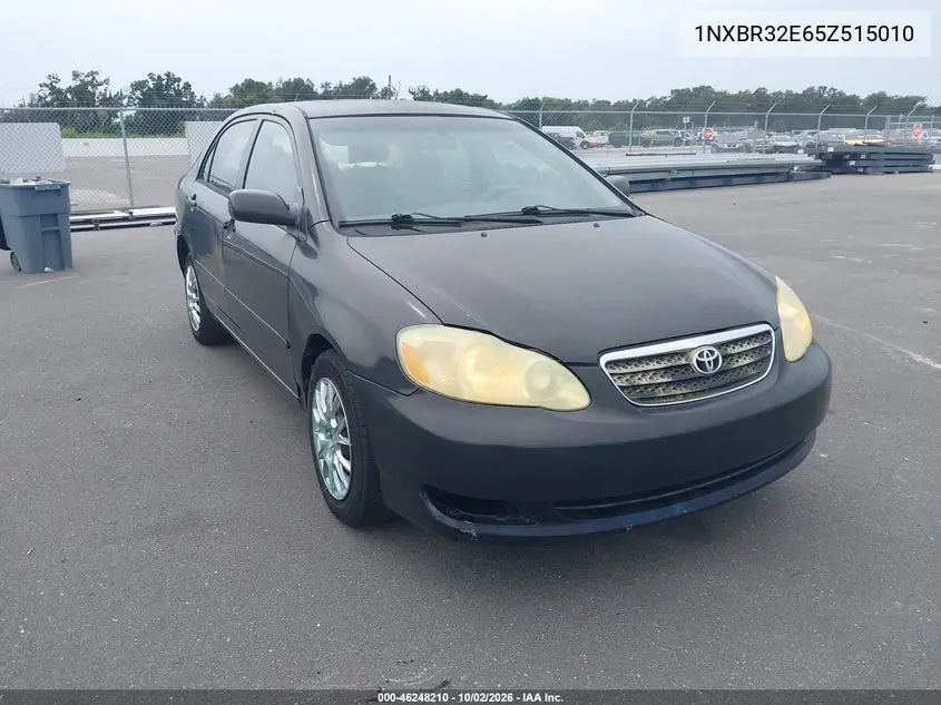 TOYOTA COROLLA 2005, VIN 1NXBR32E65Z515010