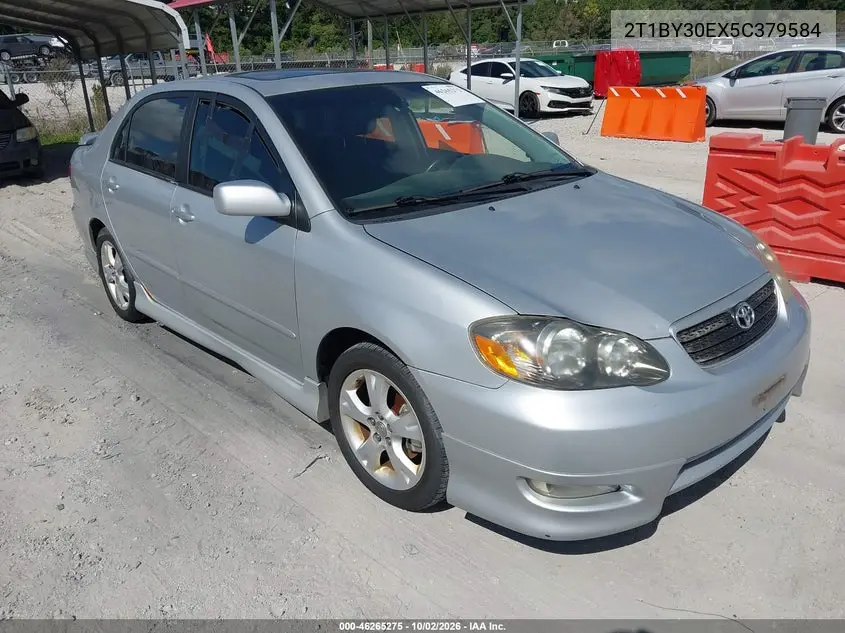 TOYOTA COROLLA 2005, VIN 2T1BY30EX5C379584