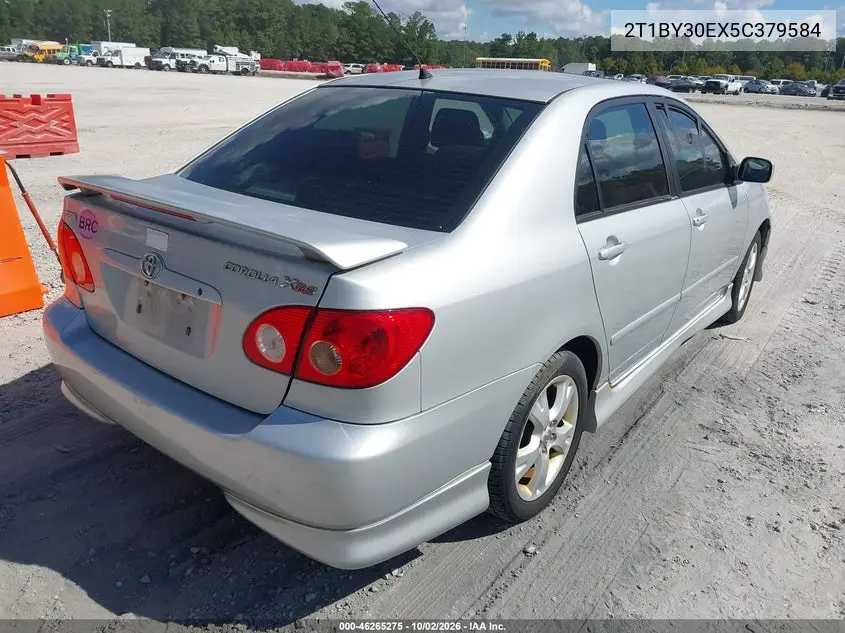 2005 TOYOTA COROLLA VIN 2T1BY30EX5C379584 — фото 4
