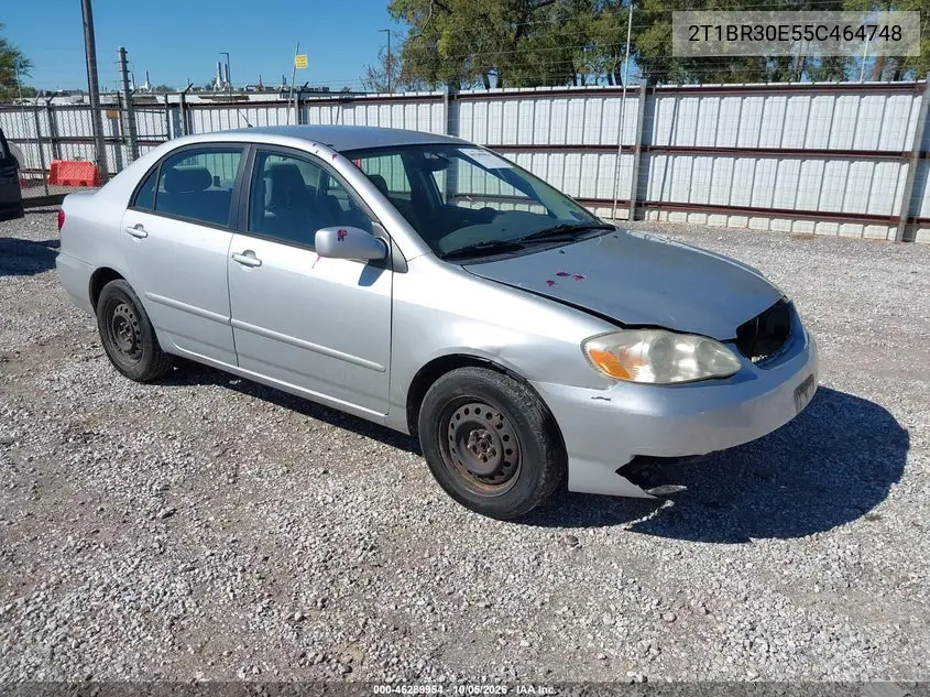 TOYOTA COROLLA 2005, VIN 2T1BR30E55C464748