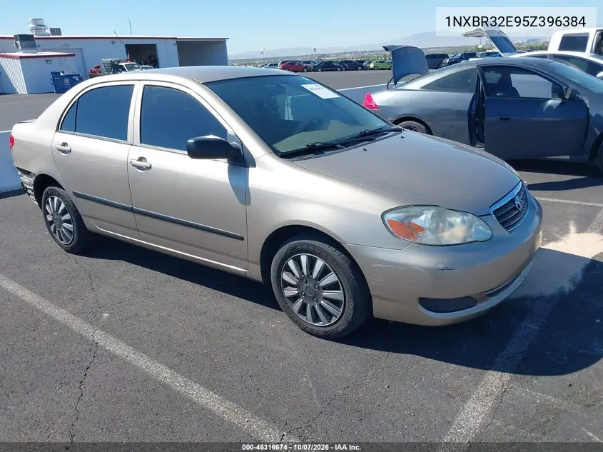 TOYOTA COROLLA 2005, VIN 1NXBR32E95Z396384