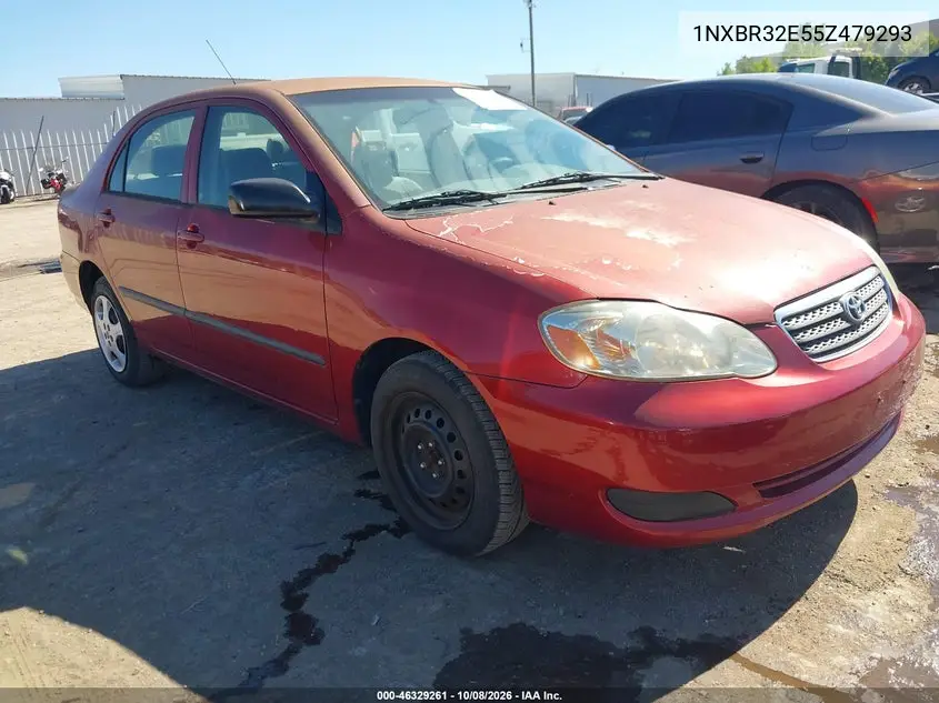 TOYOTA COROLLA 2005, VIN 1NXBR32E55Z479293
