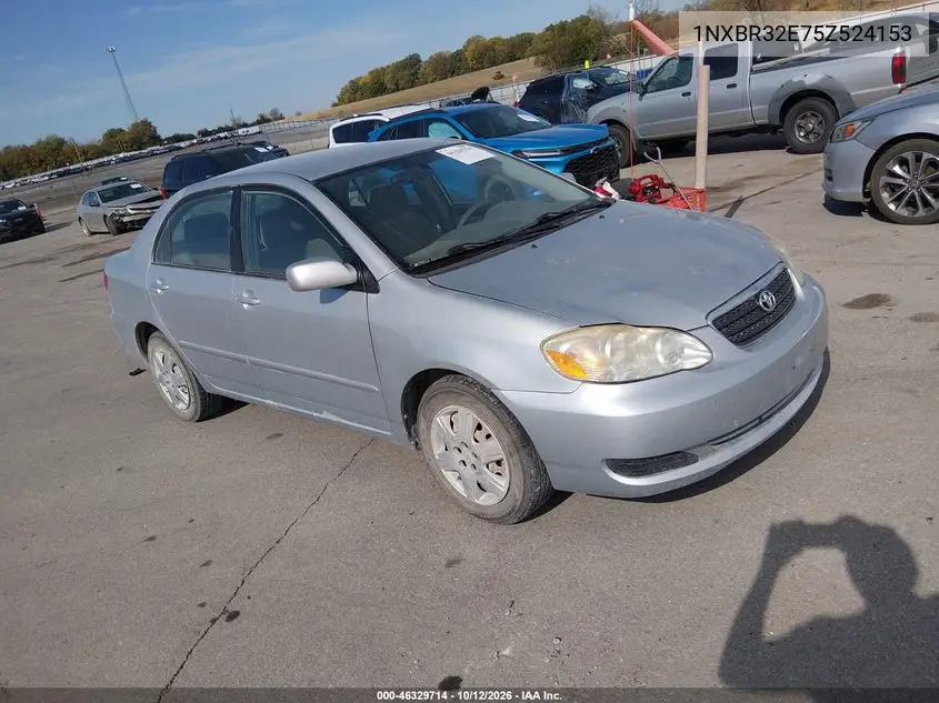 TOYOTA COROLLA 2005, VIN 1NXBR32E75Z524153