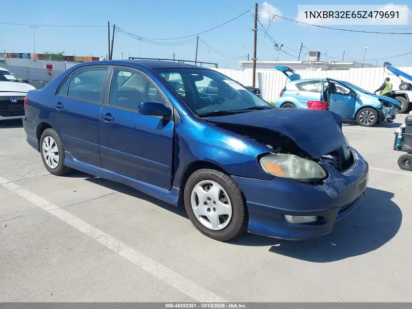TOYOTA COROLLA 2005, VIN 1NXBR32E65Z479691