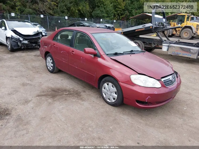 TOYOTA COROLLA 2005, VIN 1NXBR32E65Z372480