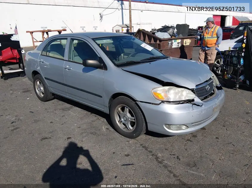 TOYOTA COROLLA 2005, VIN 1NXBR32E95Z501733