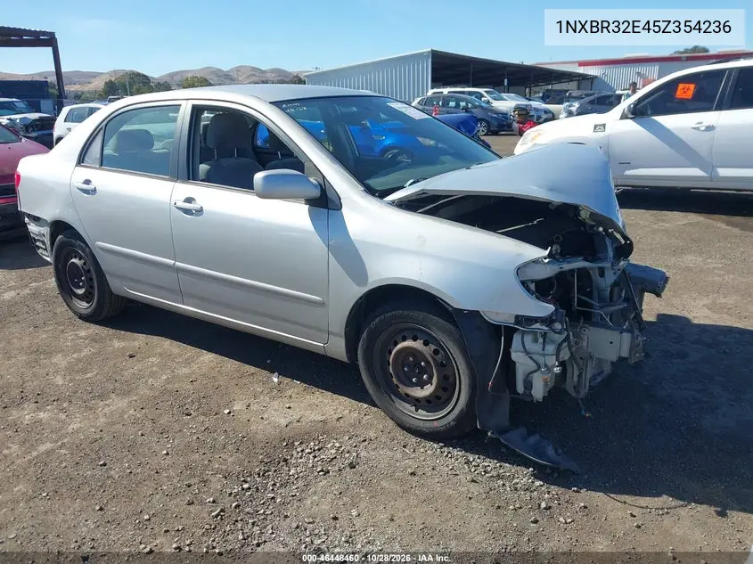 TOYOTA COROLLA 2005, VIN 1NXBR32E45Z354236