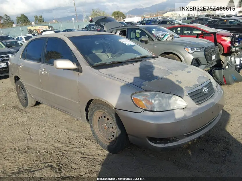 TOYOTA COROLLA 2005, VIN 1NXBR32E75Z456615