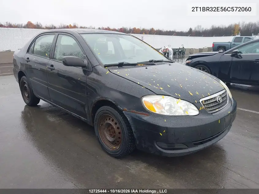 TOYOTA COROLLA 2006, VIN 2T1BR32E56C572060