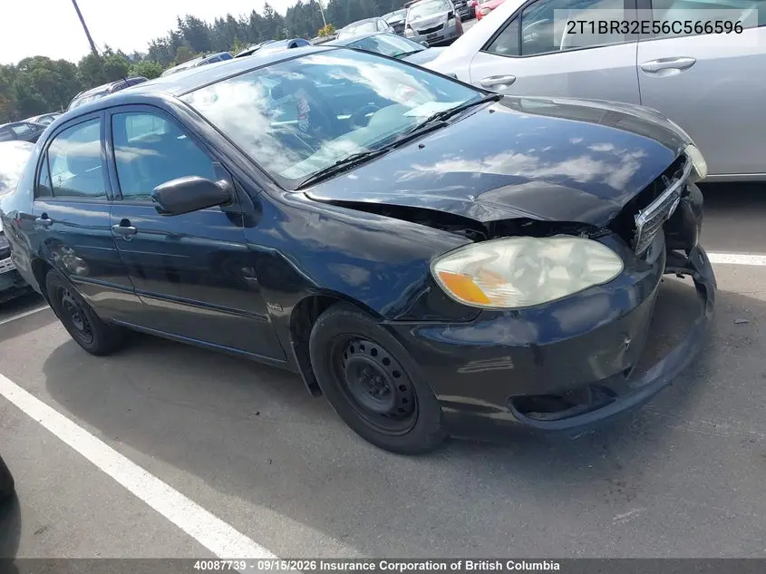 TOYOTA COROLLA 2006, VIN 2T1BR32E56C566596