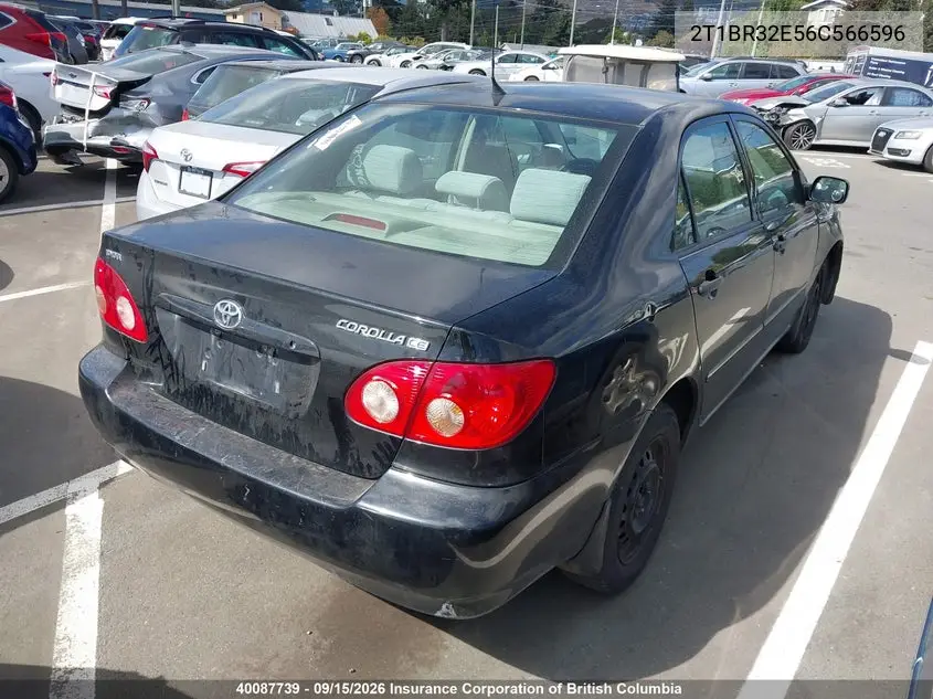 2006 TOYOTA COROLLA VIN 2T1BR32E56C566596 — фото 4