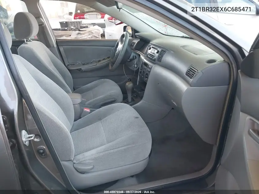 2006 TOYOTA COROLLA VIN 2T1BR32EX6C685471 — фото 5