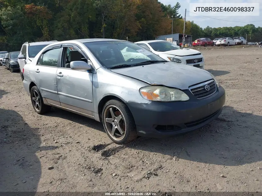 TOYOTA COROLLA 2006, VIN JTDBR32E460098337