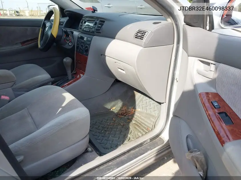 2006 TOYOTA COROLLA VIN JTDBR32E460098337 — фото 5