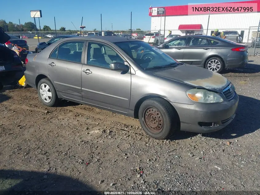 TOYOTA COROLLA 2006, VIN 1NXBR32EX6Z647995