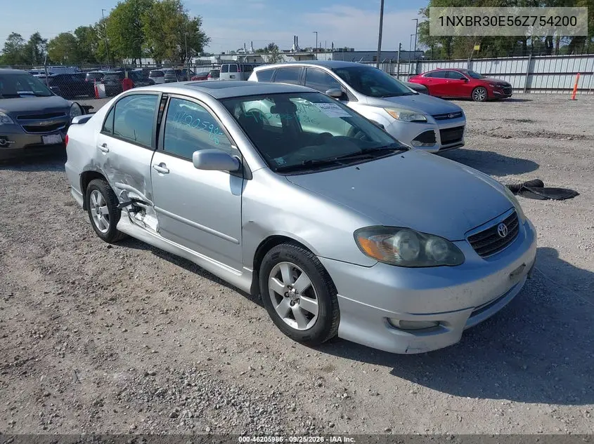TOYOTA COROLLA 2006, VIN 1NXBR30E56Z754200