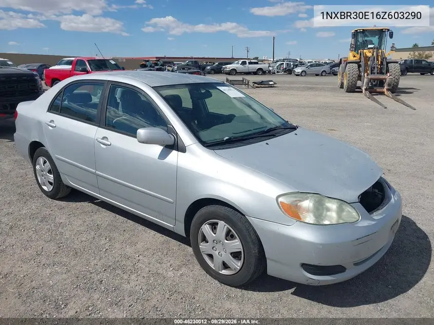 TOYOTA COROLLA 2006, VIN 1NXBR30E16Z603290