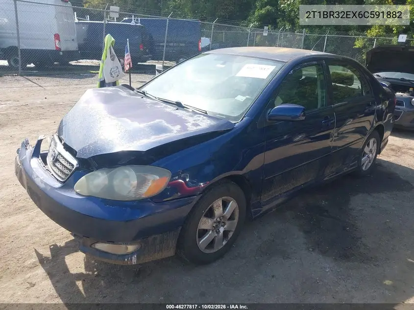 2006 TOYOTA COROLLA VIN 2T1BR32EX6C591882 — фото 2