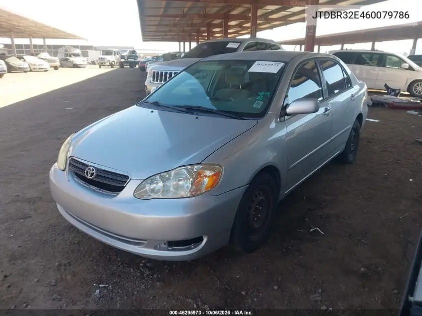 2006 TOYOTA COROLLA VIN JTDBR32E460079786 — фото 2