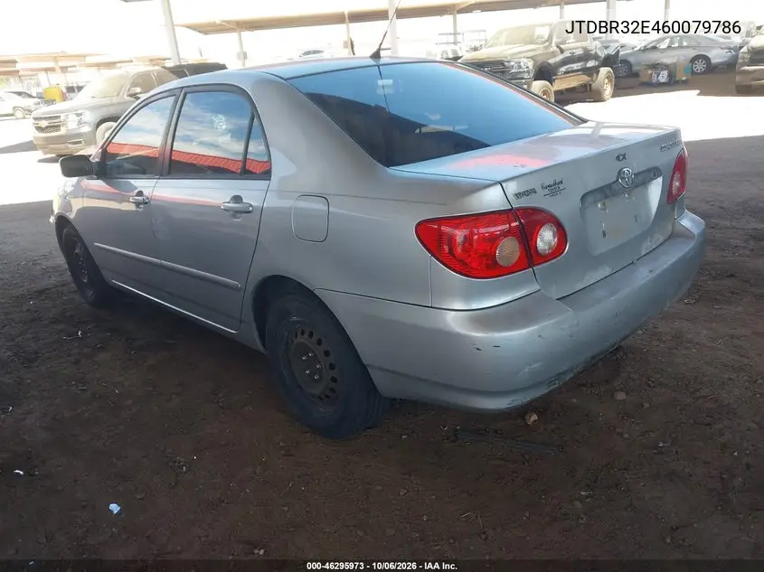 2006 TOYOTA COROLLA VIN JTDBR32E460079786 — фото 3
