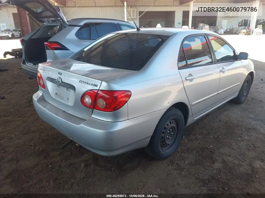 2006 TOYOTA COROLLA VIN JTDBR32E460079786 — фото 4