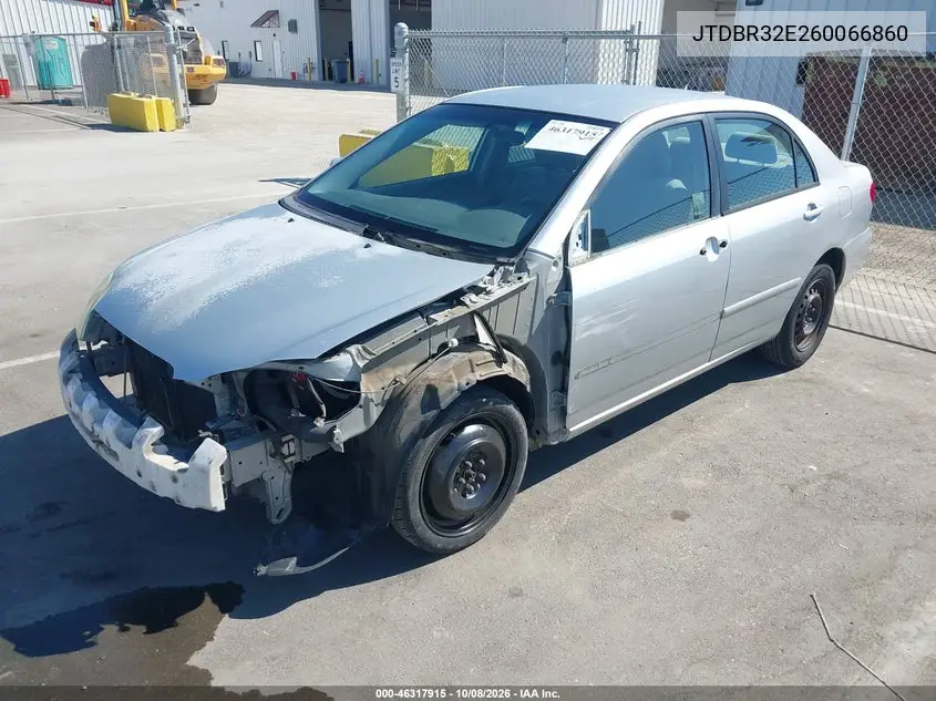 2006 TOYOTA COROLLA VIN JTDBR32E260066860 — фото 2