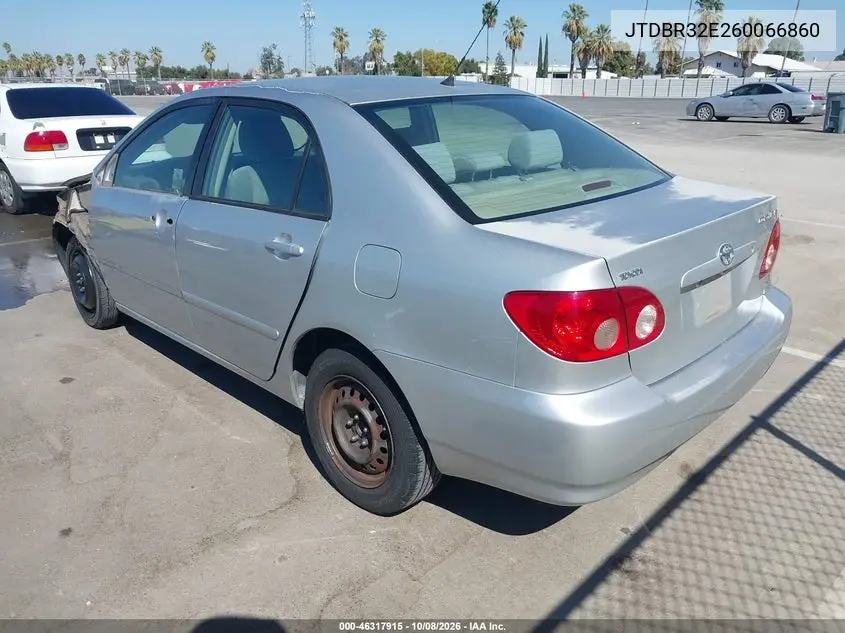 2006 TOYOTA COROLLA VIN JTDBR32E260066860 — фото 3