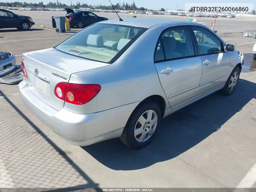 2006 TOYOTA COROLLA VIN JTDBR32E260066860 — фото 4