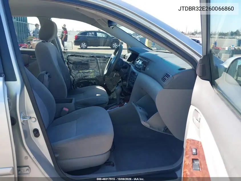 2006 TOYOTA COROLLA VIN JTDBR32E260066860 — фото 5