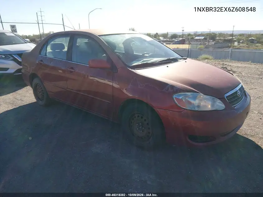 TOYOTA COROLLA 2006, VIN 1NXBR32EX6Z608548