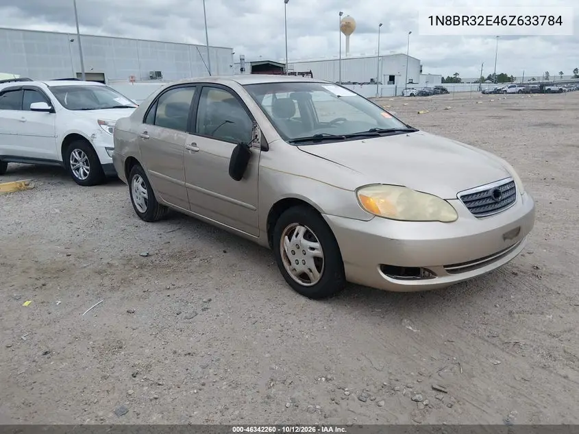 TOYOTA COROLLA 2006, VIN 1N8BR32E46Z633784