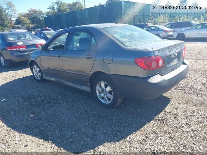 2006 TOYOTA COROLLA VIN 2T1BR32EX6C642796 — фото 3