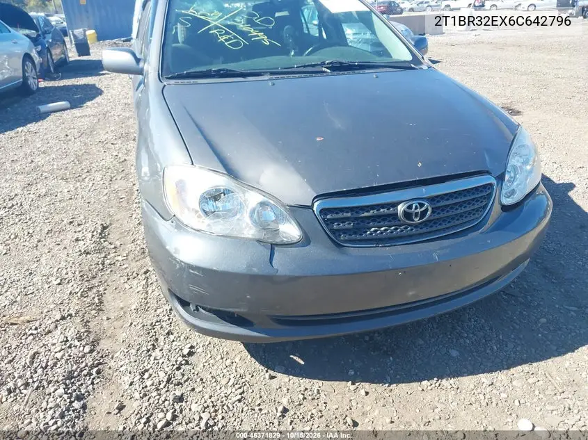2006 TOYOTA COROLLA VIN 2T1BR32EX6C642796 — фото 6