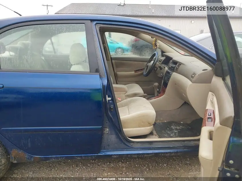 2006 TOYOTA COROLLA VIN JTDBR32E160088977 — фото 5