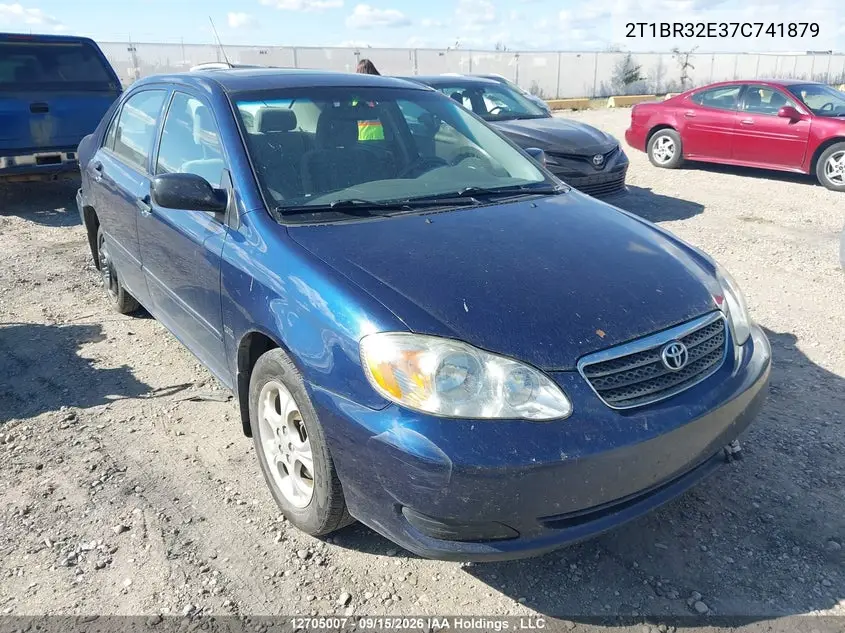 TOYOTA COROLLA 2007, VIN 2T1BR32E37C741879