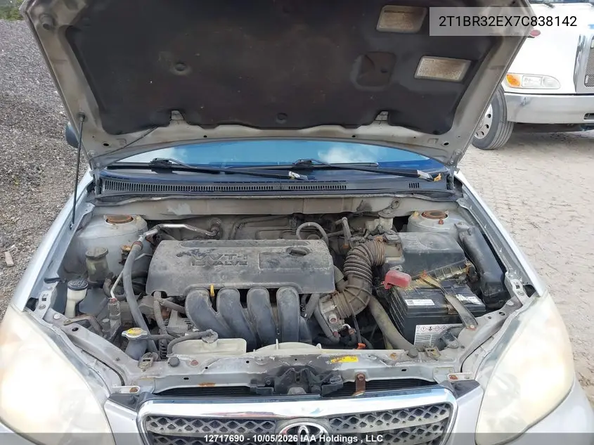 2007 TOYOTA COROLLA VIN 2T1BR32EX7C838142 — фото 10