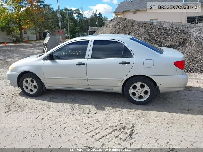 2007 TOYOTA COROLLA VIN 2T1BR32EX7C838142 — фото 14