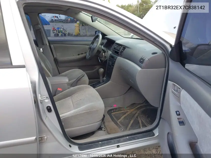 2007 TOYOTA COROLLA VIN 2T1BR32EX7C838142 — фото 5