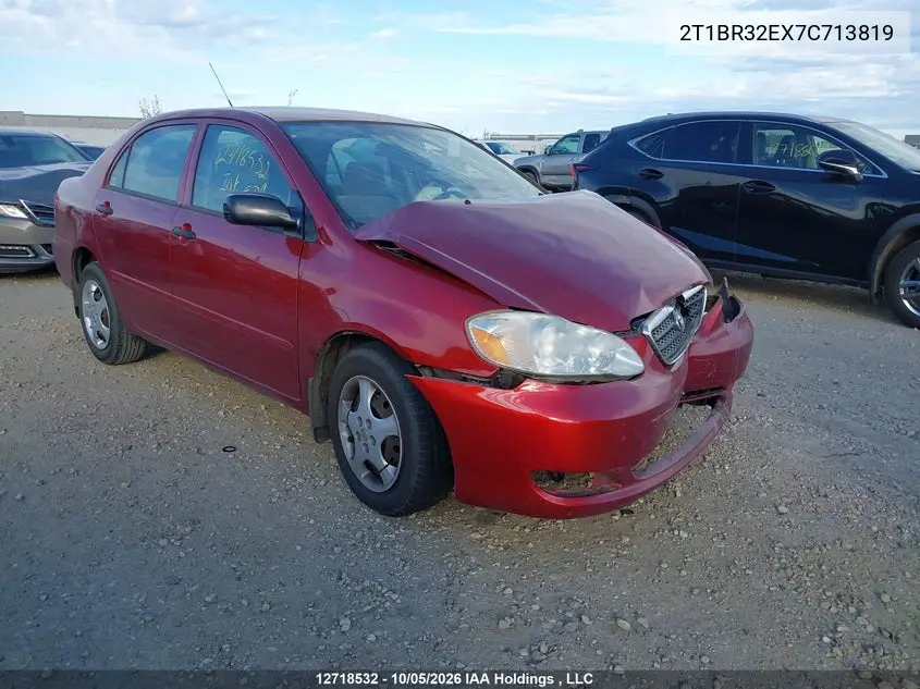 TOYOTA COROLLA 2007, VIN 2T1BR32EX7C713819