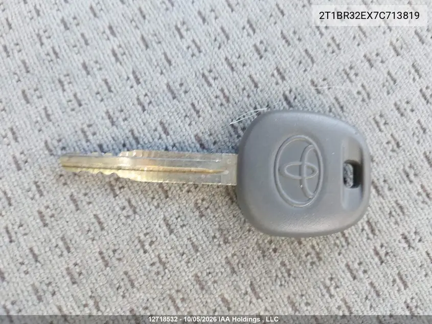 2007 TOYOTA COROLLA VIN 2T1BR32EX7C713819 — фото 11