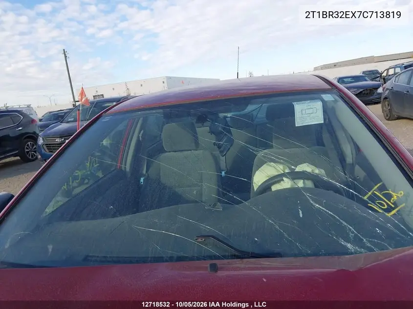 2007 TOYOTA COROLLA VIN 2T1BR32EX7C713819 — фото 18