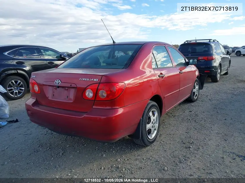 2007 TOYOTA COROLLA VIN 2T1BR32EX7C713819 — фото 4