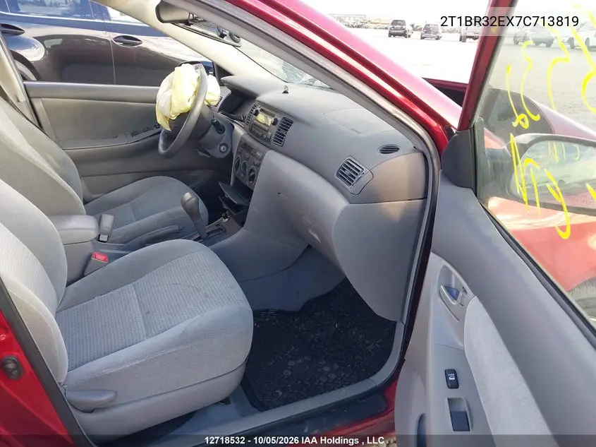 2007 TOYOTA COROLLA VIN 2T1BR32EX7C713819 — фото 5