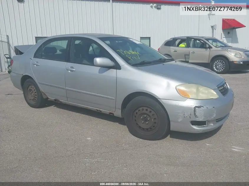 TOYOTA COROLLA 2007, VIN 1NXBR32E07Z774269