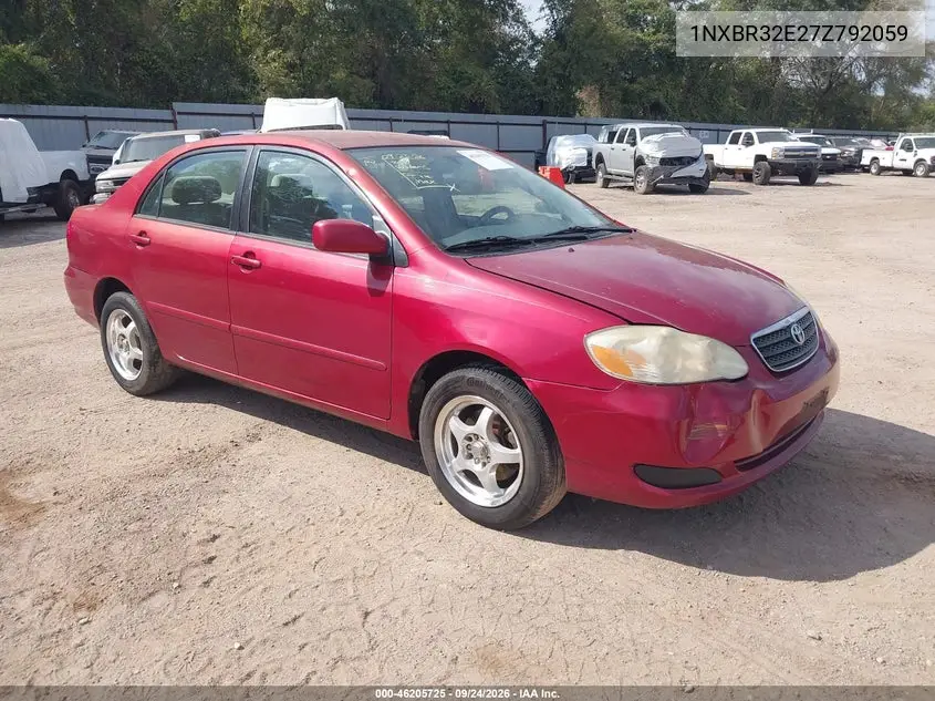 TOYOTA COROLLA 2007, VIN 1NXBR32E27Z792059