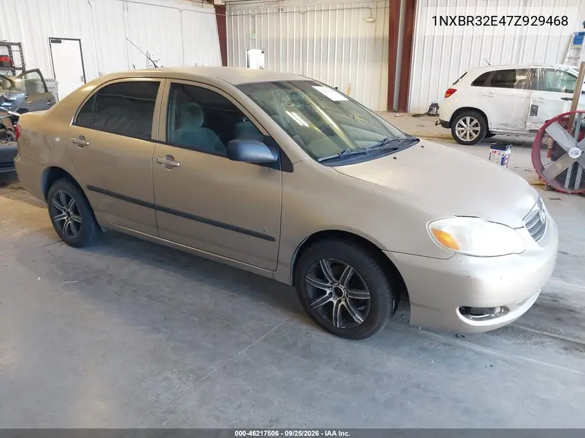 TOYOTA COROLLA 2007, VIN 1NXBR32E47Z929468